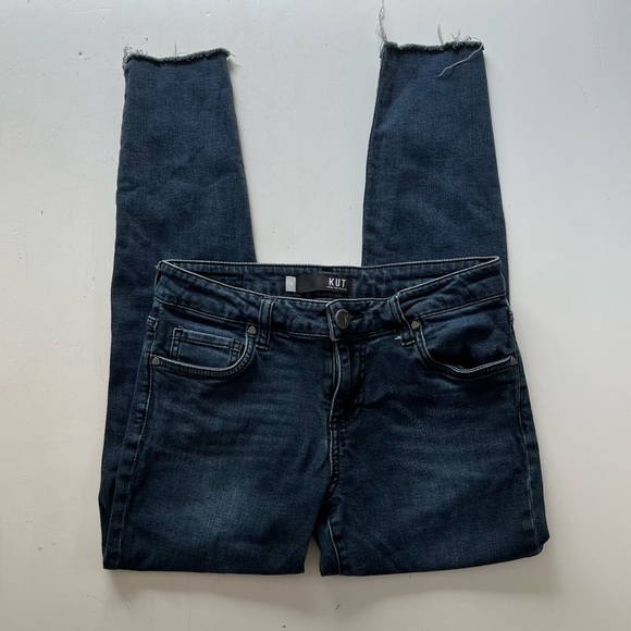 KUT From The Kloth Donna Curved Hem Ankle Skinny Jeans - Picture 3 of 8